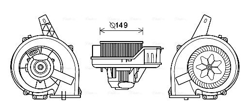 AVA QUALITY COOLING Вентилятор салона ST8044